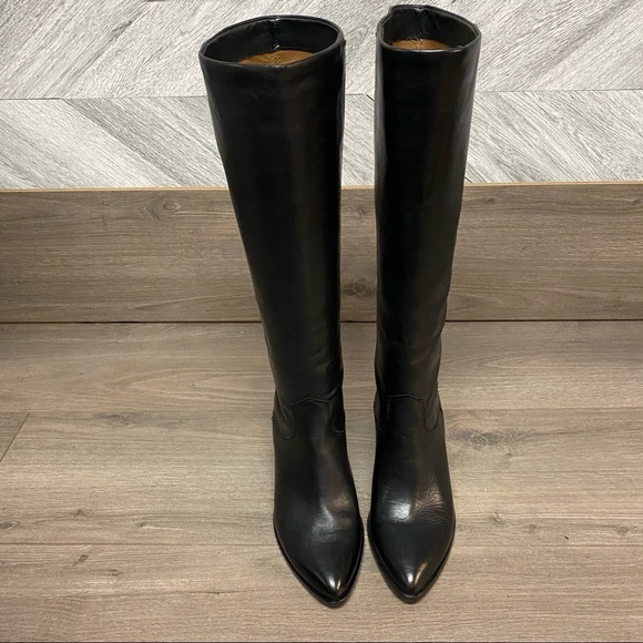 FRYE | LILA SLOUCH LEATHER PULL-ON POINTED BOOTS - Picture 10 of 16